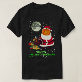 Camiseta "HAPPY HALLOWTHANKSMAS" regalo de fiesta navideña 