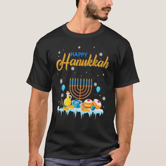 Camiseta Happy Hanukkah Cute Cool Hanukkah Chanukah Christm (Anverso)