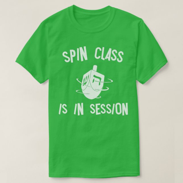 Camiseta Happy Hanukkah Gelt Spin Class In Session Dreid (Diseño del anverso)