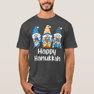 Camiseta Happy Hanukkah Gnomes Menorah Hanukkah Jewish Holi