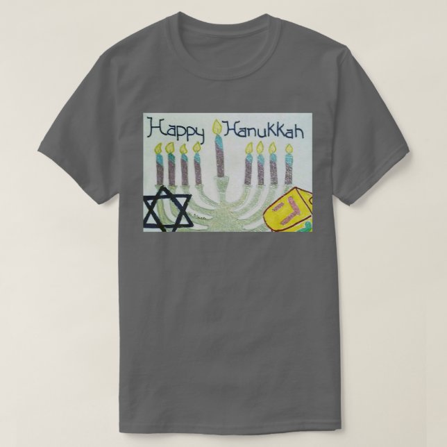 Camiseta Happy Hanukkah Hand Drake Design (Diseño del anverso)