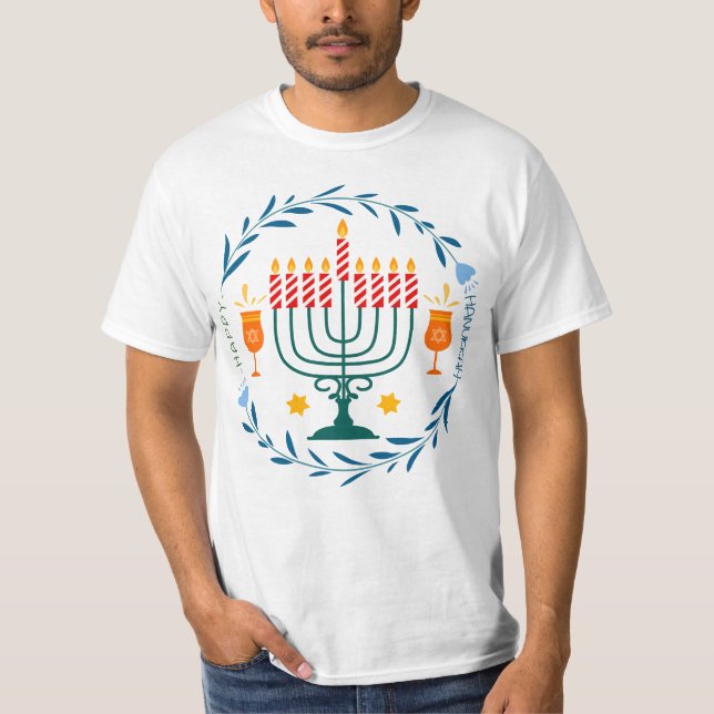 Camiseta Happy Hanukkah | Hanukkah Festival (Anverso)