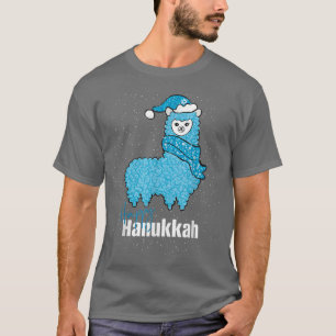 Camiseta Happy Hanukkah Llama Chanukah Cute Llama Menorah T