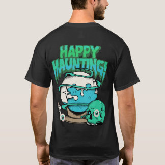 Camiseta "Happy Haunting" Halloween T-Shirt – Fun & Spooky 