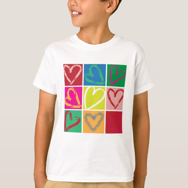 Camiseta Happy Hearts Kids Tee (Anverso)