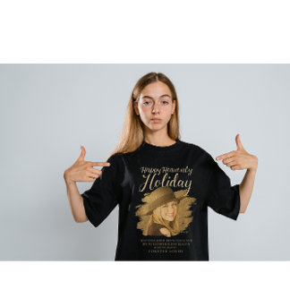 Camiseta Happy Heavenly Holiday Memorial Photo Tribute – In