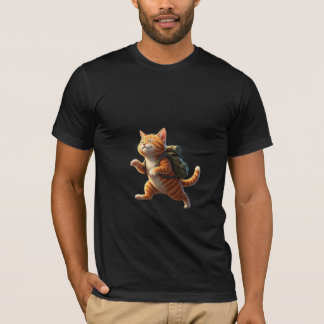 Camiseta Happy Hiking Adventure Kitten