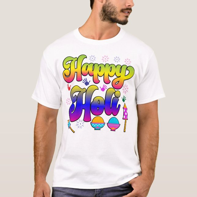 Camiseta Happy Holi Festival 2023 T-shirt (Anverso)
