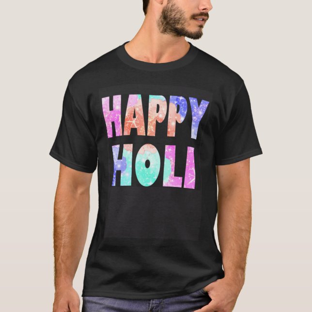 Camiseta Happy Holi Festival Outfit for Women Kids Men Fami (Anverso)