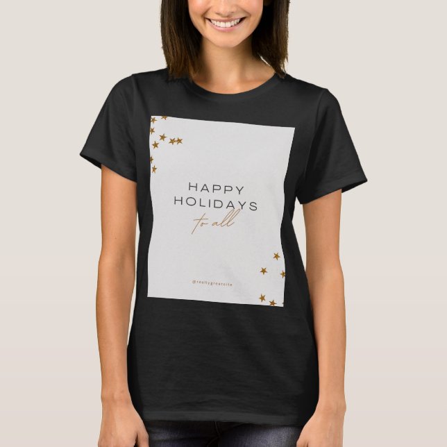 Camiseta Happy holidays design (Anverso)