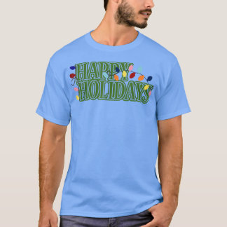 Camiseta Happy Holidays Navidades Lights