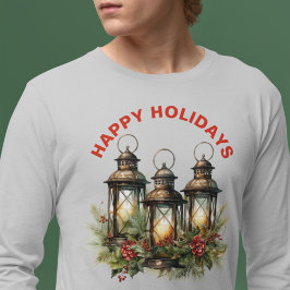 Camiseta Happy Holidays Winter Lantern