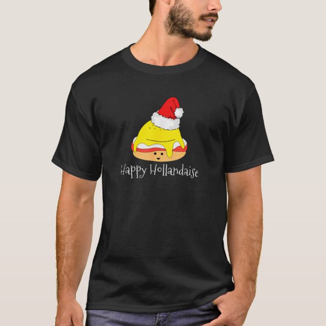 Camiseta Happy Hollandaise Egg Cute Food Christmas Breakfas (Anverso)