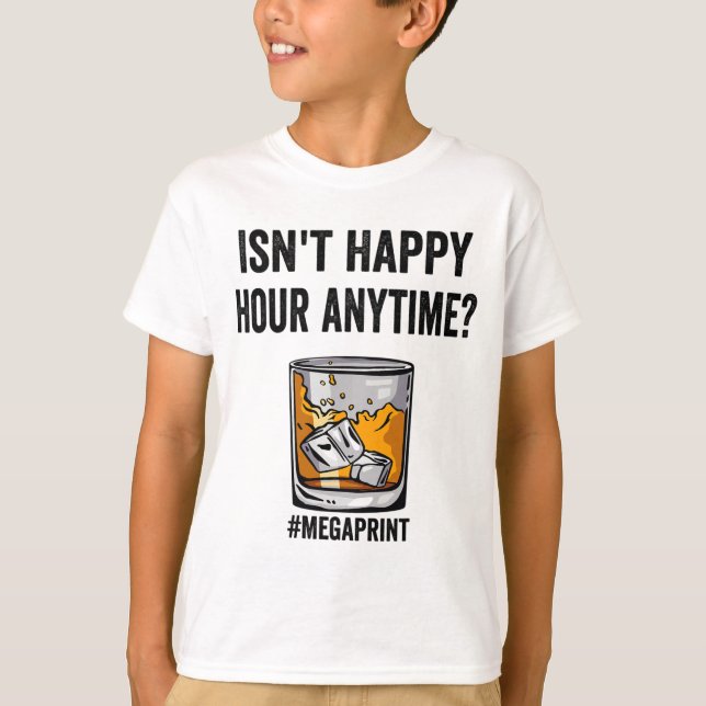 Camiseta Happy Hour Anytime Mega Print (Anverso)
