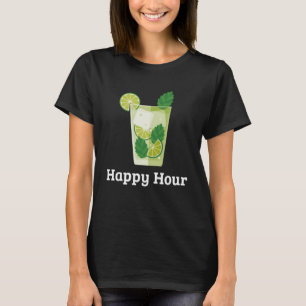 Camiseta Happy Hour Mojito Cocktail Bebe Cinco de Mayo