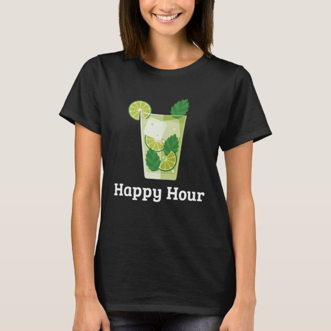Camiseta Happy Hour Mojito  Cocktail Drinking Cinco de Mayo (Anverso)