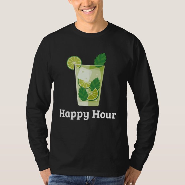 Camiseta Happy Hour Mojito  Cocktail Drinking Cinco de Mayo (Anverso)