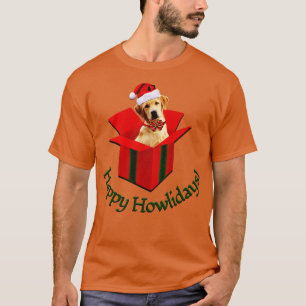 Camiseta Happy Howlidays Cute Dog Christmas 