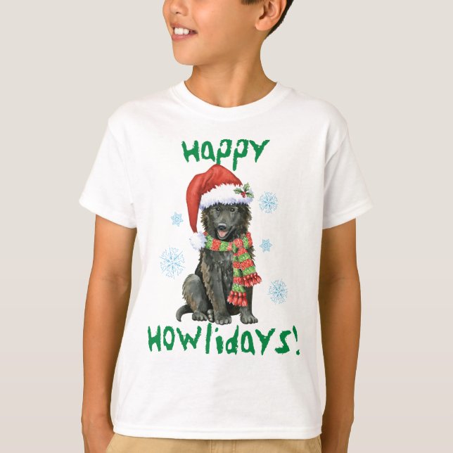 Camiseta Happy Howlidays Sheepdog T-Shirt (Anverso)