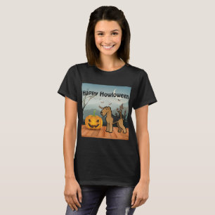 Camiseta Happy Howloween Airedale Terrier