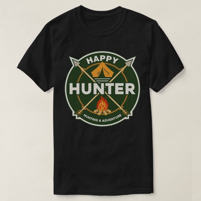 CAMISETA HAPPY HUNTER BADGE (Diseño del anverso)