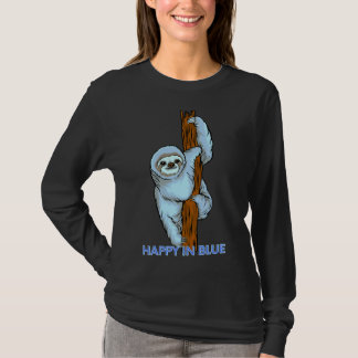 Camiseta Happy In Blue Slots Hanging