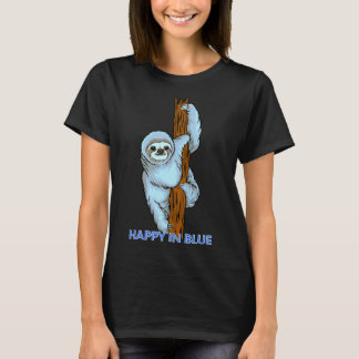 Camiseta Happy In Blue Slots Hanging