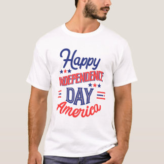 Camiseta Happy Independence Day America T-shirts 14 July
