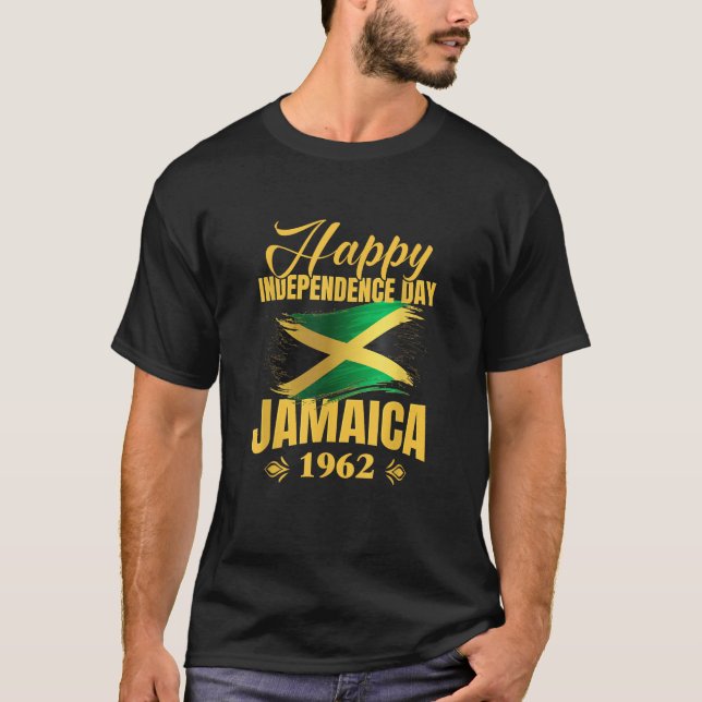 Camiseta Happy Independence Day Jamaica 1962 Proud Jamaican (Anverso)