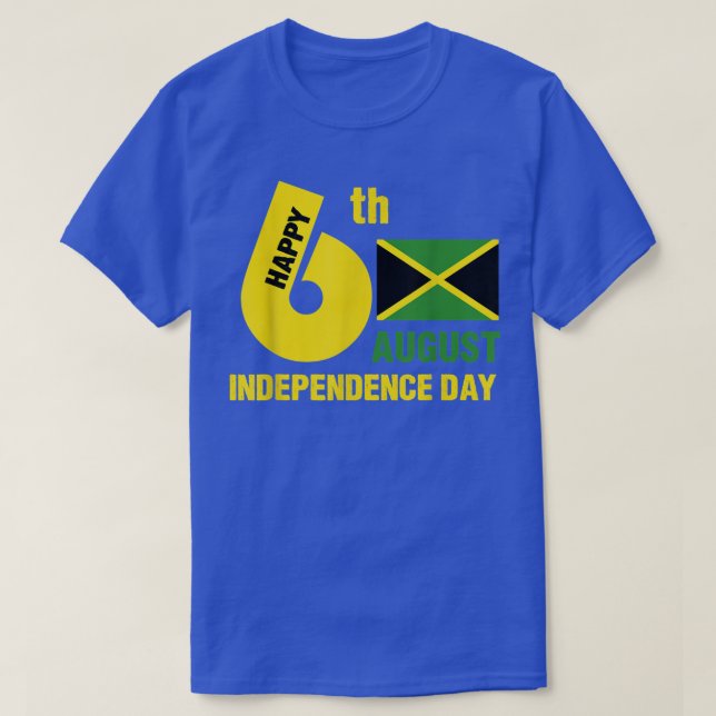 Camiseta Happy Independence Jamaica Est 6th August 1962 Jam (Diseño del anverso)