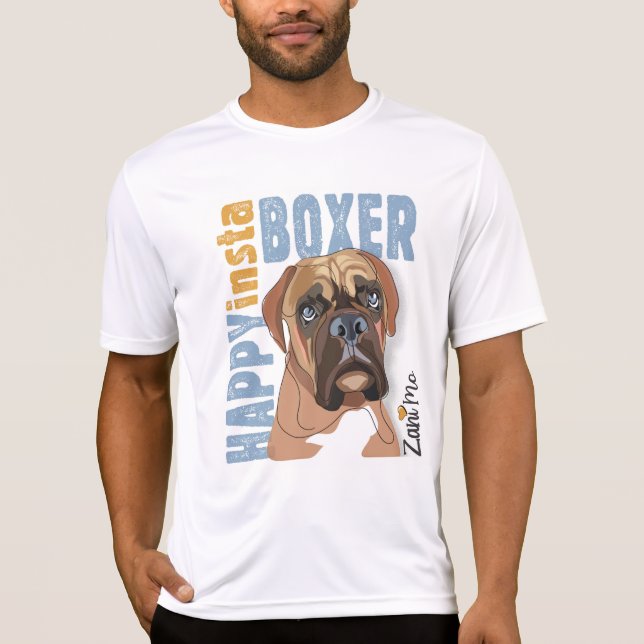 Camiseta Happy Insta Boxer - Zani Mo Dog (Anverso)