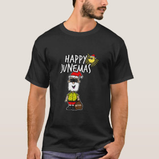 Camiseta Happy Junemas Christmas June 2021 Santa Summer Fun