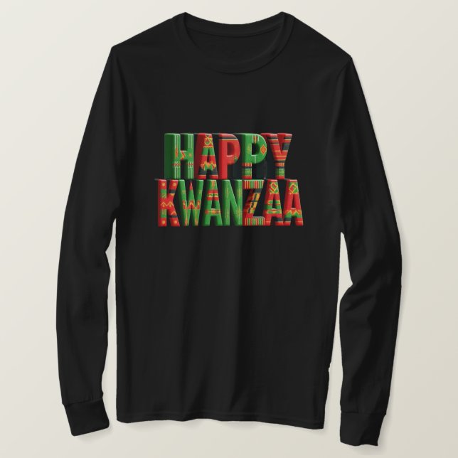 Camiseta Happy Kwanzaa (Anverso del diseño)