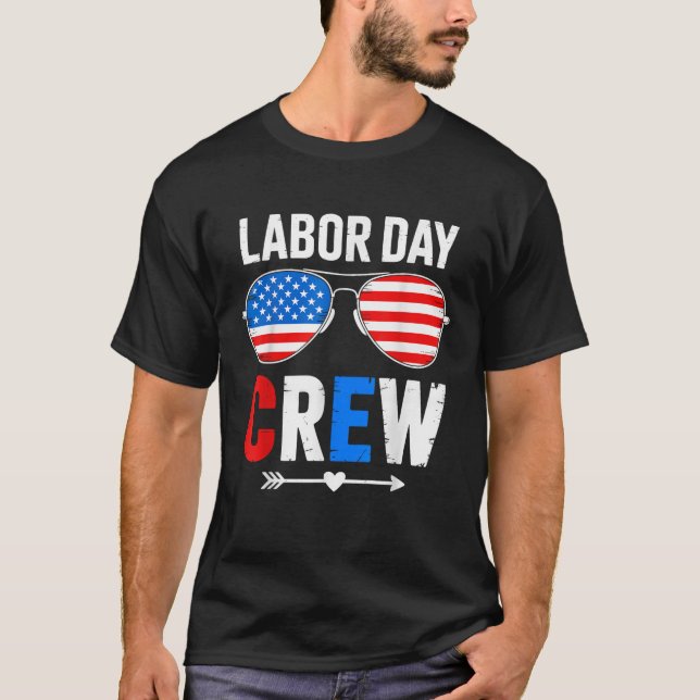 Camiseta Happy Labor Day Crew Patriot Happy Labor Day Vinta (Anverso)