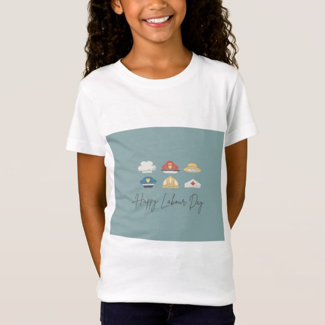 Camiseta Happy labor day design  (Anverso)