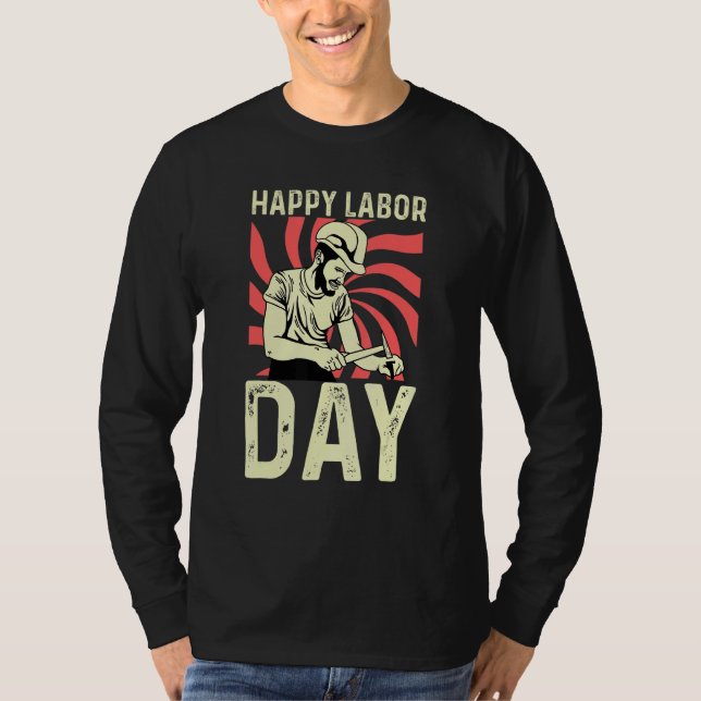 Camiseta Happy Labor Day Woodworker (Anverso)