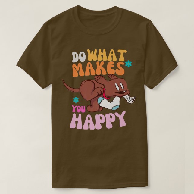 Camiseta Happy Labrador Retro Hippie 60s VIBES Men's Women' (Diseño del anverso)