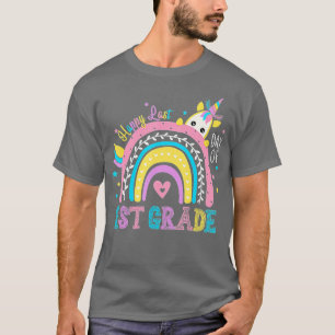 Camiseta Happy Last Day Of 1st Grade Students Teacher Rainb