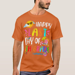 Camiseta Happy Last Day Of School 8th Grade Summer Holiday
