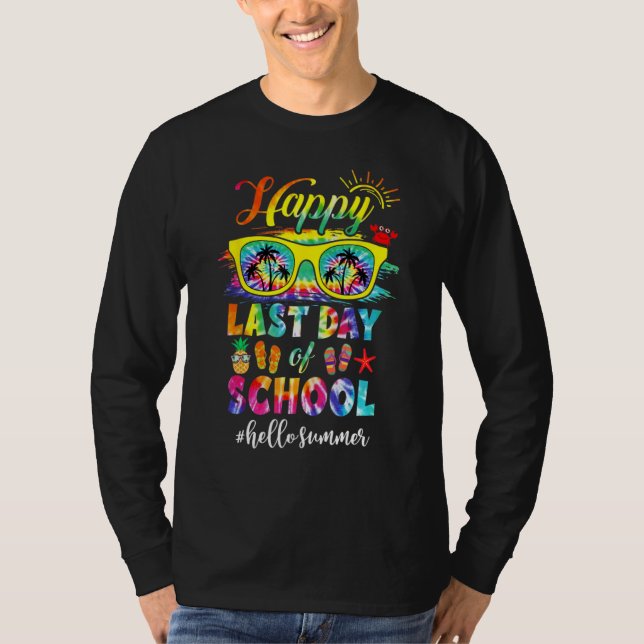 Camiseta Happy Last Day Of School Hello Summer Teacher Stud (Anverso)