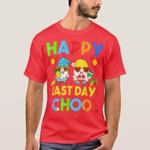Camiseta Happy Last Day Of School Summer Gnomes Teacher Stu