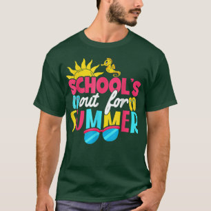 Camiseta Happy Last Day Of School Sunglasses Summer Vacatio