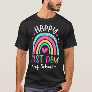 Camiseta Happy Last Day Of School Teacher Student Graduatio
