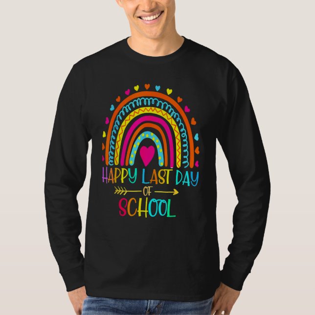 Camiseta Happy Last Day Of School Teacher Student Graduatio (Anverso)