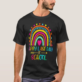 Camiseta Happy Last Day Of School Teacher Student Graduatio