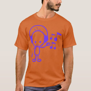 Camiseta Happy Little Man Music Listando Notas Musicales Di