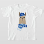 Camiseta "Happy Llamakah" Gracioso Hanukkah<br><div class="desc">Diseño festivo personalizado de Hanukkah.</div>