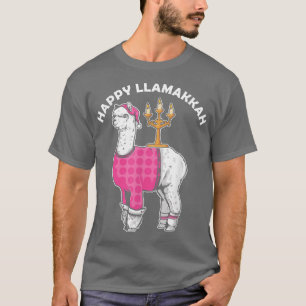 Camiseta Happy Llamakkah Alpaca Lama Hanukkah judío Ye