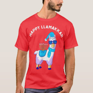 Camiseta Happy Llamakkah Hanukkah Llama Chanukah Alpaca Coo