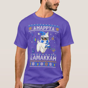 Camiseta Happy Llamakkah Hanukkah Llama Ugly Hanukkah Sweat